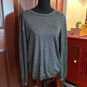 Sioni Metallic Knit Top